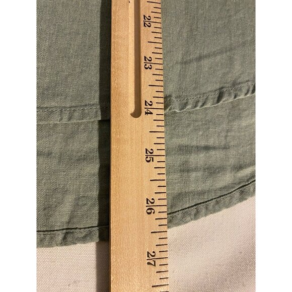 Cato Womens Sage Green Button-Back Top M Casual Popover Flowy City Comfy Blouse - Picture 8 of 13